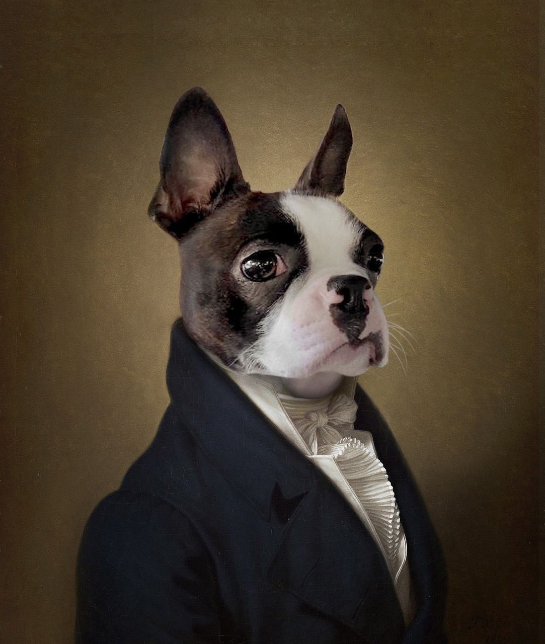 Howard dressed as a victorian gentleman