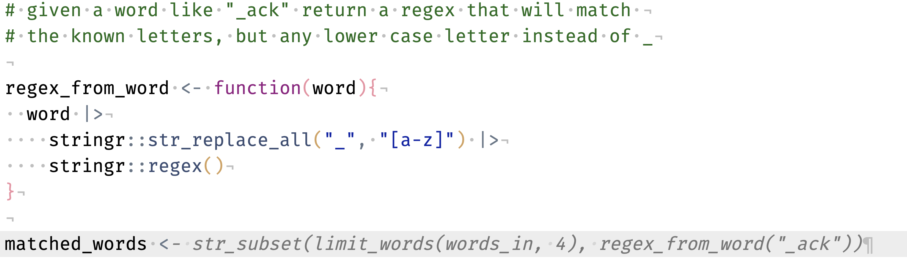 Copilot in RStudio, with a list of possible completions