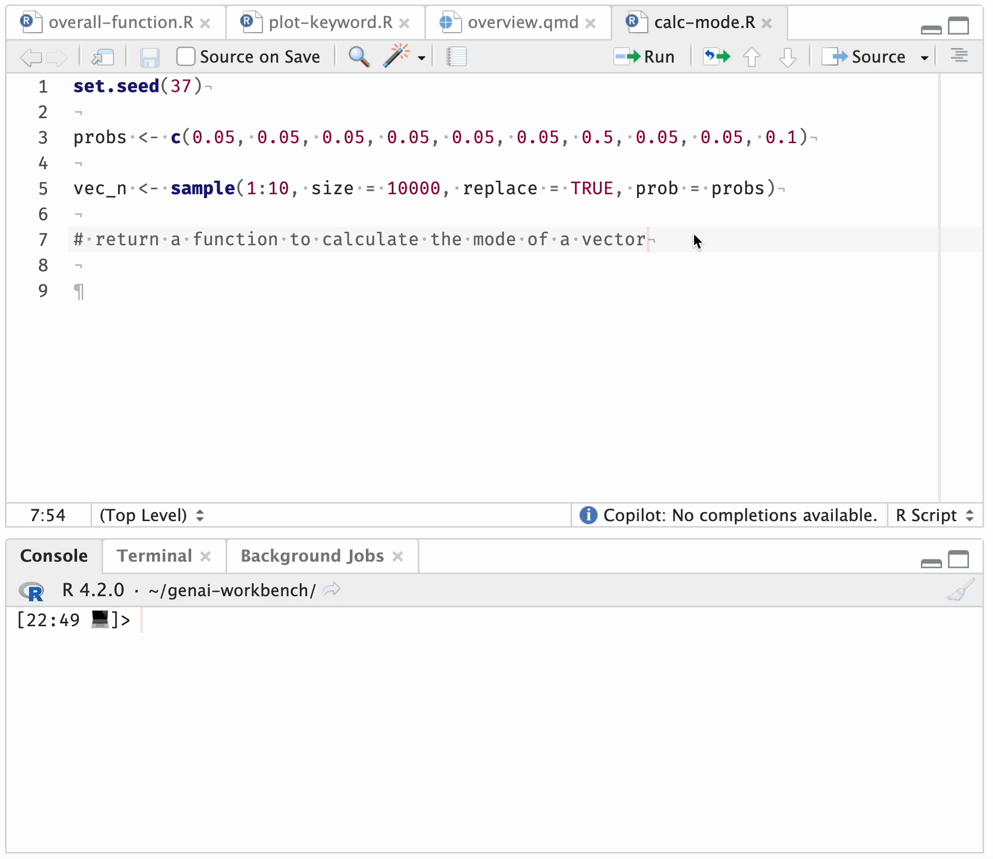 gif of Copilot autocompletion